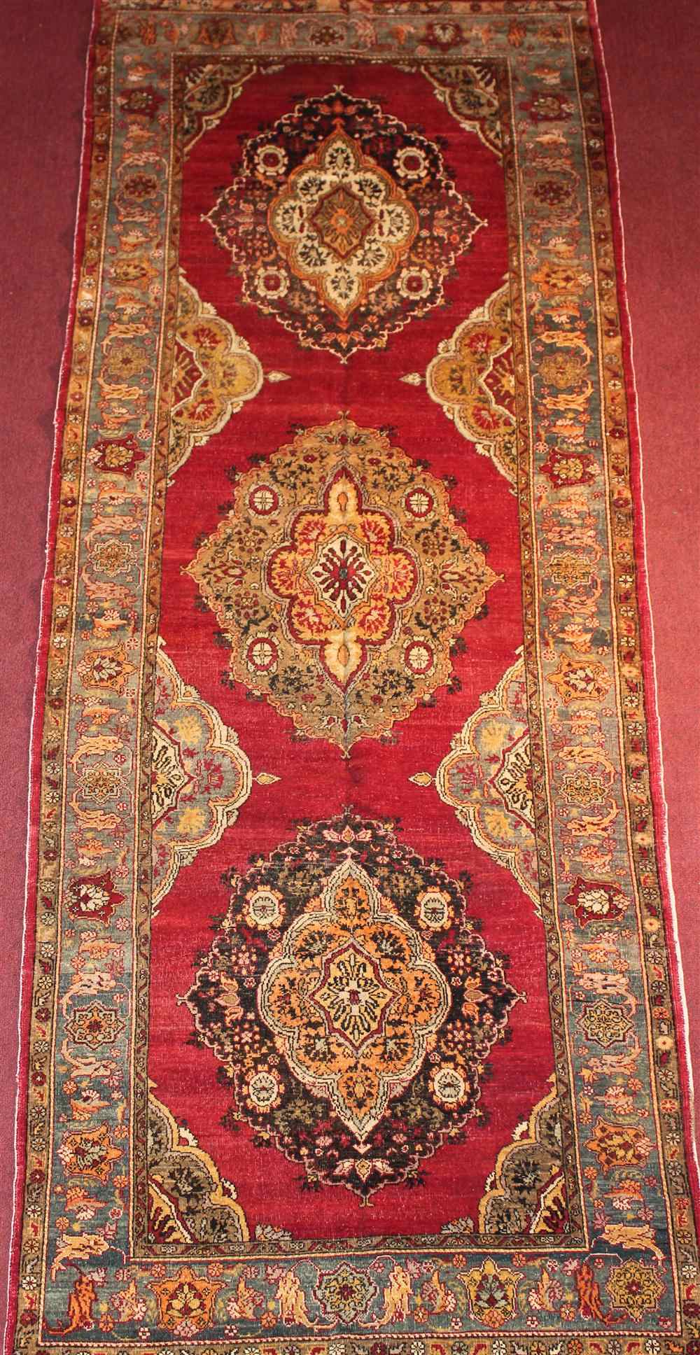 Appraisal: OUSHAK RUG approx ' x ' retail tag Provenance From