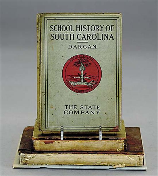 Appraisal: Books History of South Carolina schools Davidson Jas Wood SCHOOL