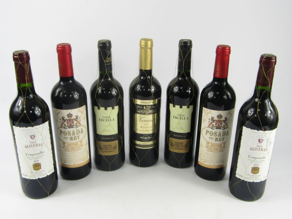 Appraisal: Two bottles of Torre Ercilla Rioja two bottles of Posada