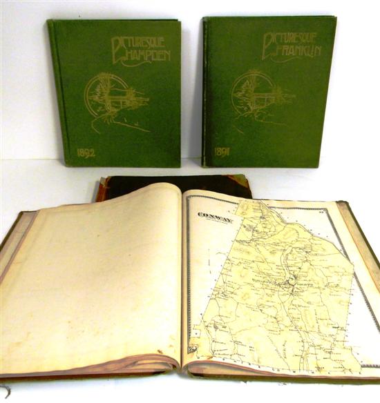 Appraisal: 'Atlas of Hampden County Massachusetts'' worn some marginal chipping ''Atlas