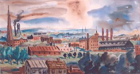 Appraisal: Adolf Arthur Dehn American - Factory Town Estimate -