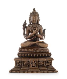 Appraisal: A Tibetan Bronze Figure of Bodhisattva Vajradhara A Tibetan Bronze