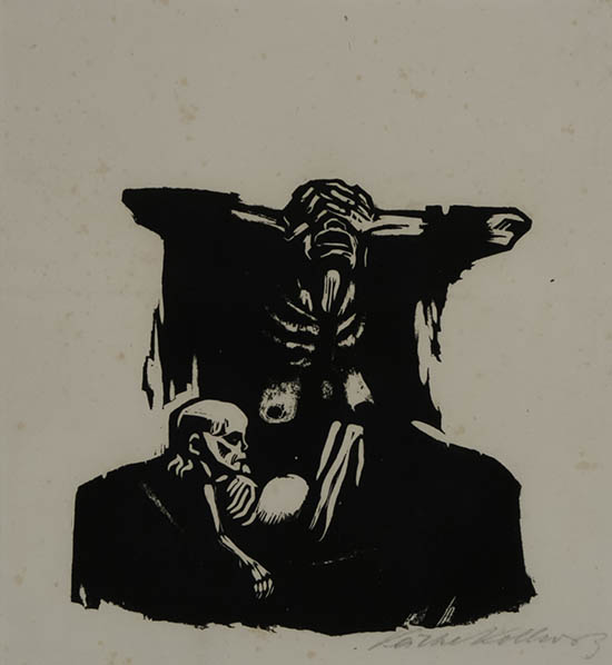 Appraisal: K the Kollwitz German - Hunger Klipstein Woodcut sixth state