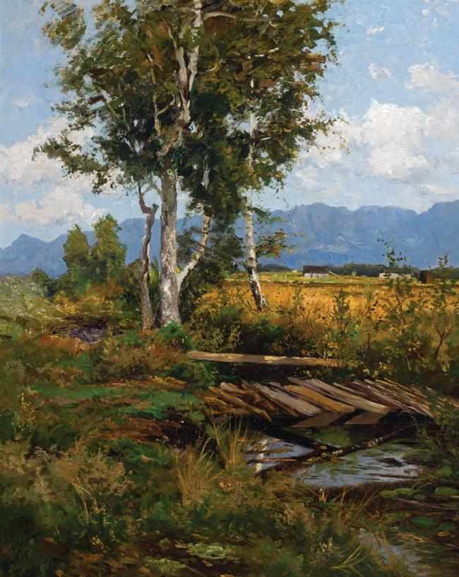 Appraisal: HOMER DODGE MARTIN American - ''Toward the Adirondacks'' oil on