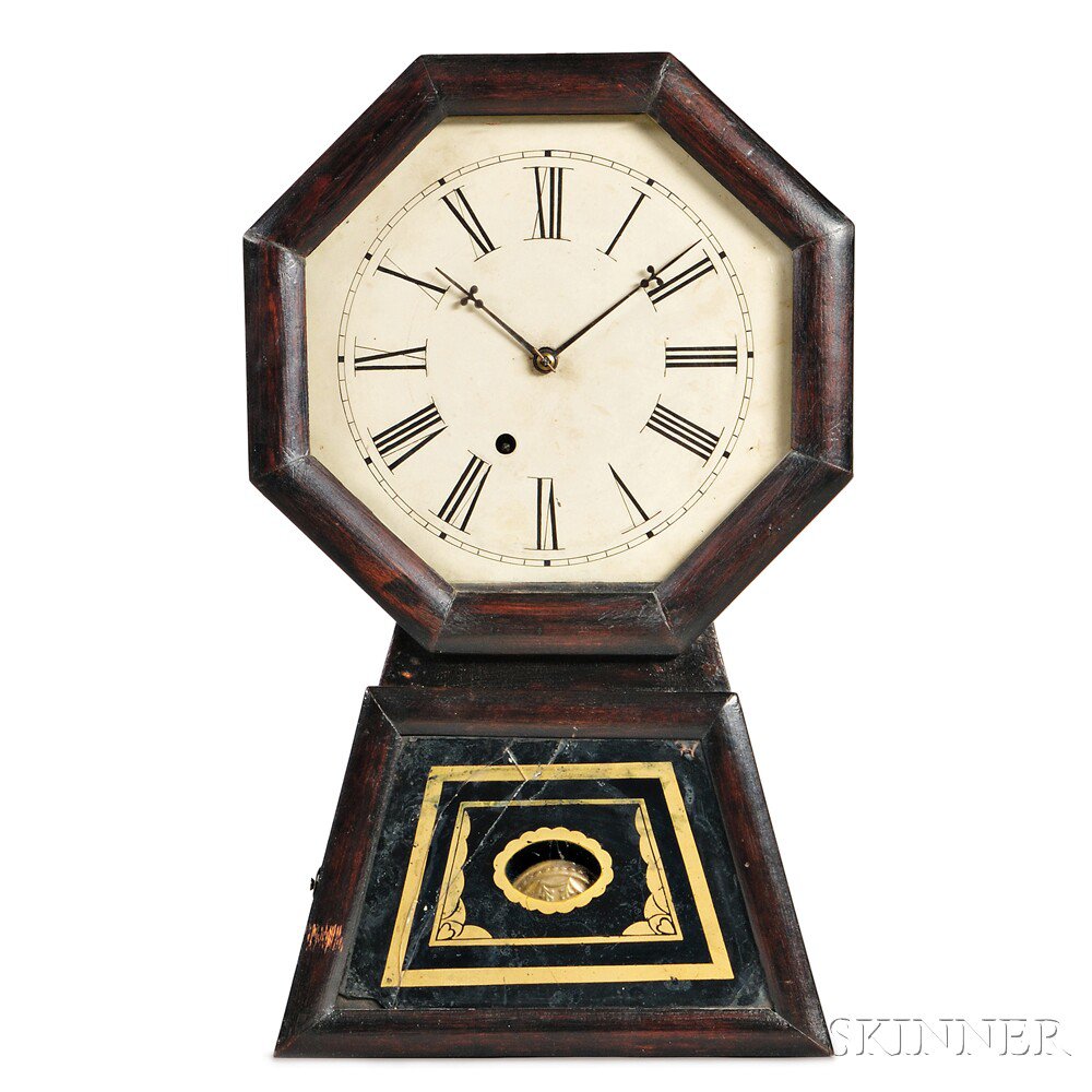 Appraisal: Jerome Eight-day Keyhole Wall Clock New Haven Connecticut c with