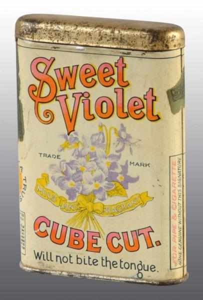 Appraisal: Sweet Violet Pocket Tobacco Tin Description Slight fading to one