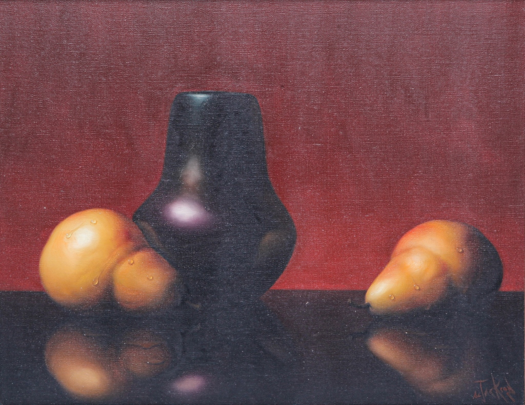 Appraisal: STILL LIFE BY ALFRED JACKSON Illinois - Oil on canvas