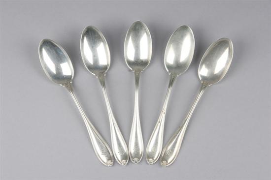 Appraisal: TWELVE INTERNATIONAL SILVER CO STERLING TEASPOONS Margaret old pattern 'S'