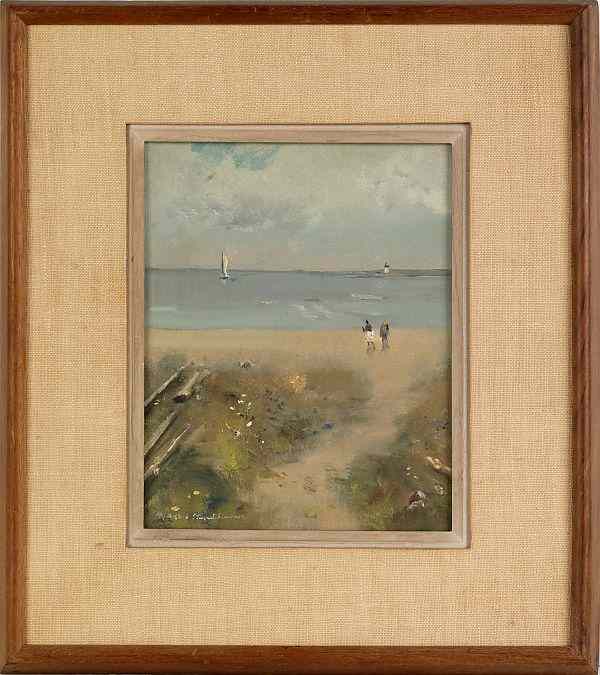 Appraisal: Maxwell Stewart Simpson American - oil on board titled Beach