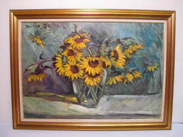 Appraisal: Oil on canvas painting signed Dulce Beatriz th century titled