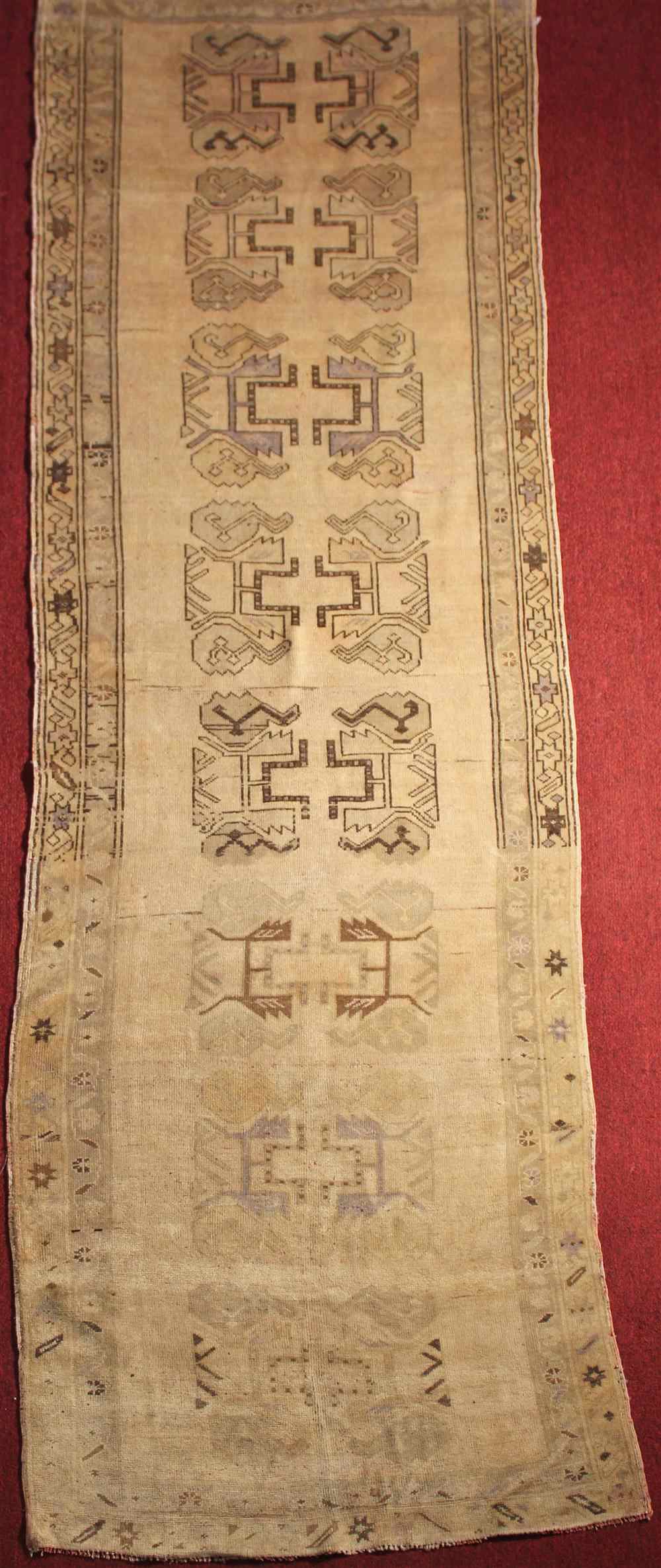 Appraisal: OUSHAK RUG approx ' x ' '' retail tag Provenance