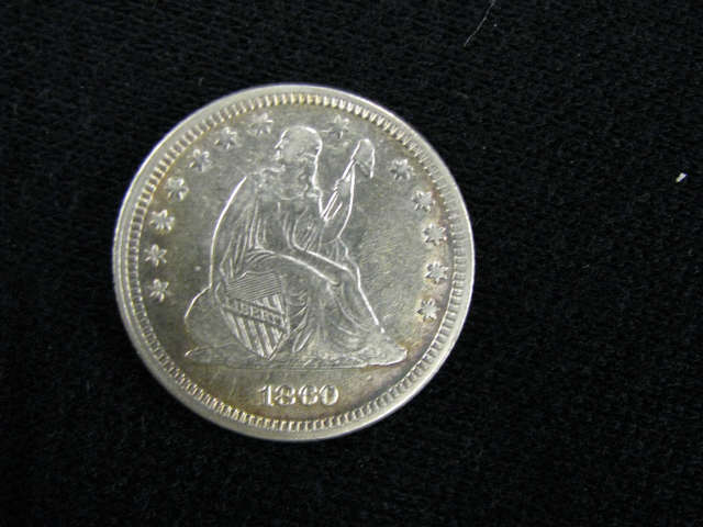 Appraisal: Seated Liberty Quarter xf av