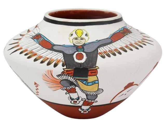 Appraisal: Native American pottery olla signed J D Medina Jose de