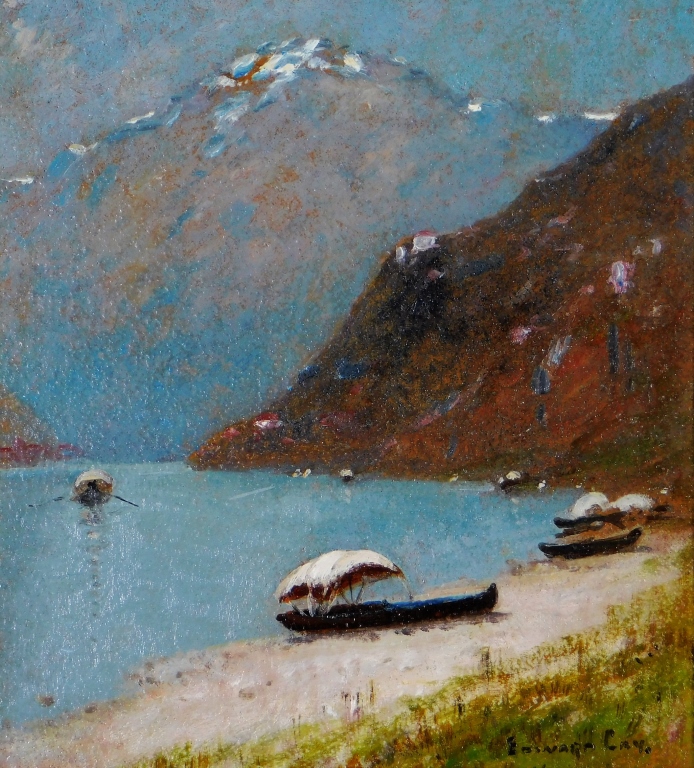 Appraisal: EDWARD GAY HARDANGERFJORD NORWEGIAN O B LANDSCAPE New York Ireland