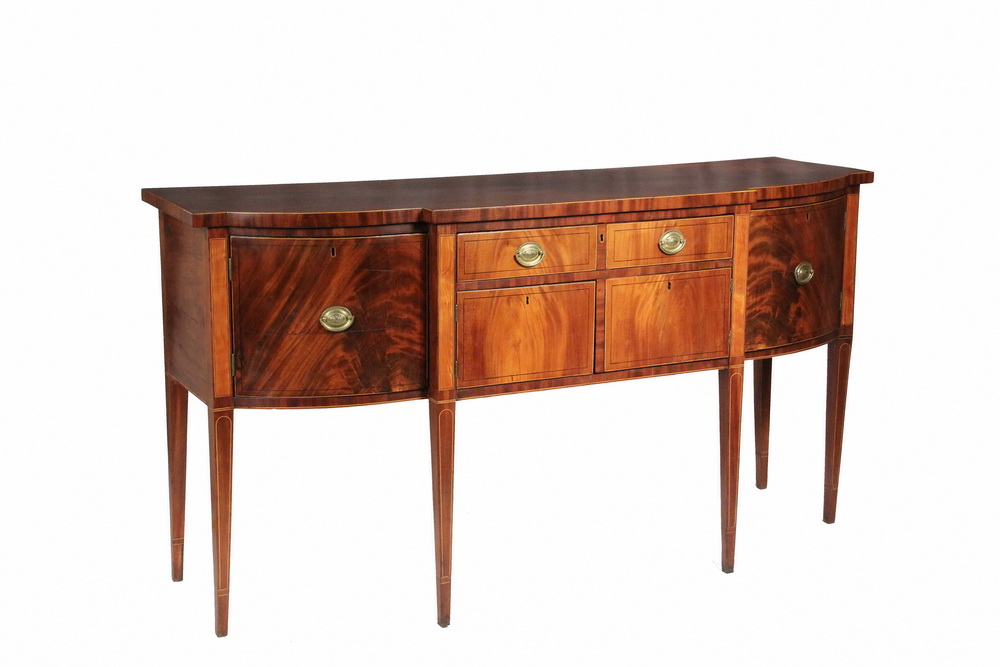 Appraisal: AMERICAN FEDERAL PERIOD SIDEBOARD - Figured Mahogany with String Inlaid