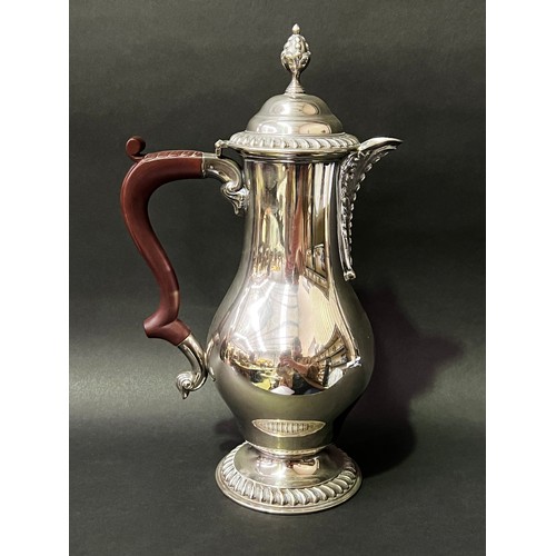 Appraisal: Silver plate coffee pot approx cm H