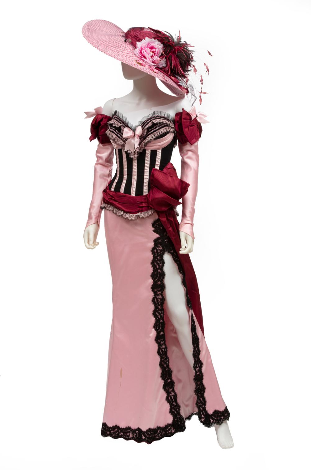 Appraisal: Chris Owens' Pink Easter Costume corset top with black lace