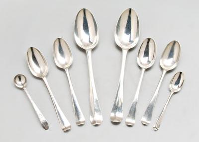 Appraisal: Irish silver spoons various Dublin makers fine late th century