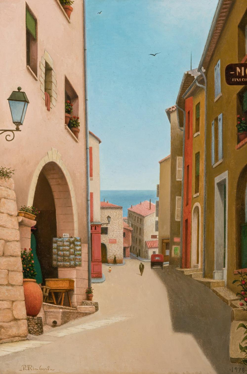 Appraisal: RENE RIMBERT French - Vue Sur La Mer oil on