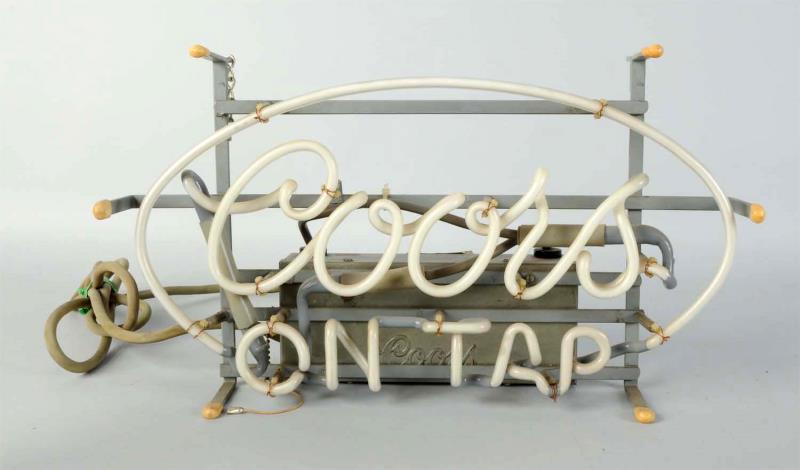 Appraisal: Coors Beer Neon Sign This Coors neon sign works great