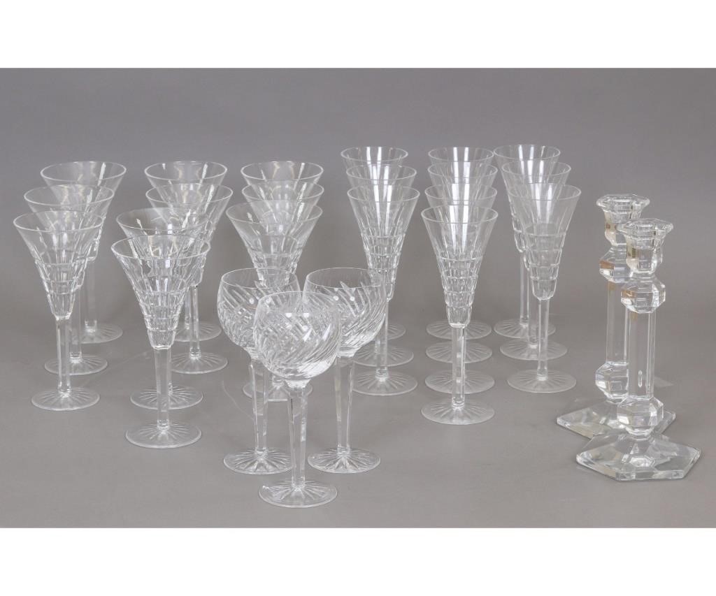 Appraisal: Twenty-three pieces of Waterford crystal goblets wines together with a