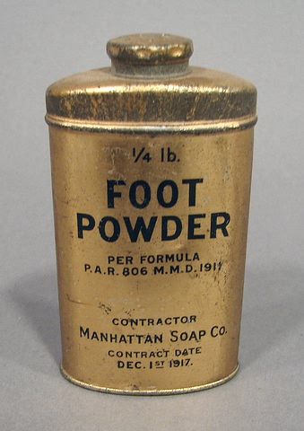 Appraisal: One can of foot powder with contract date still contains