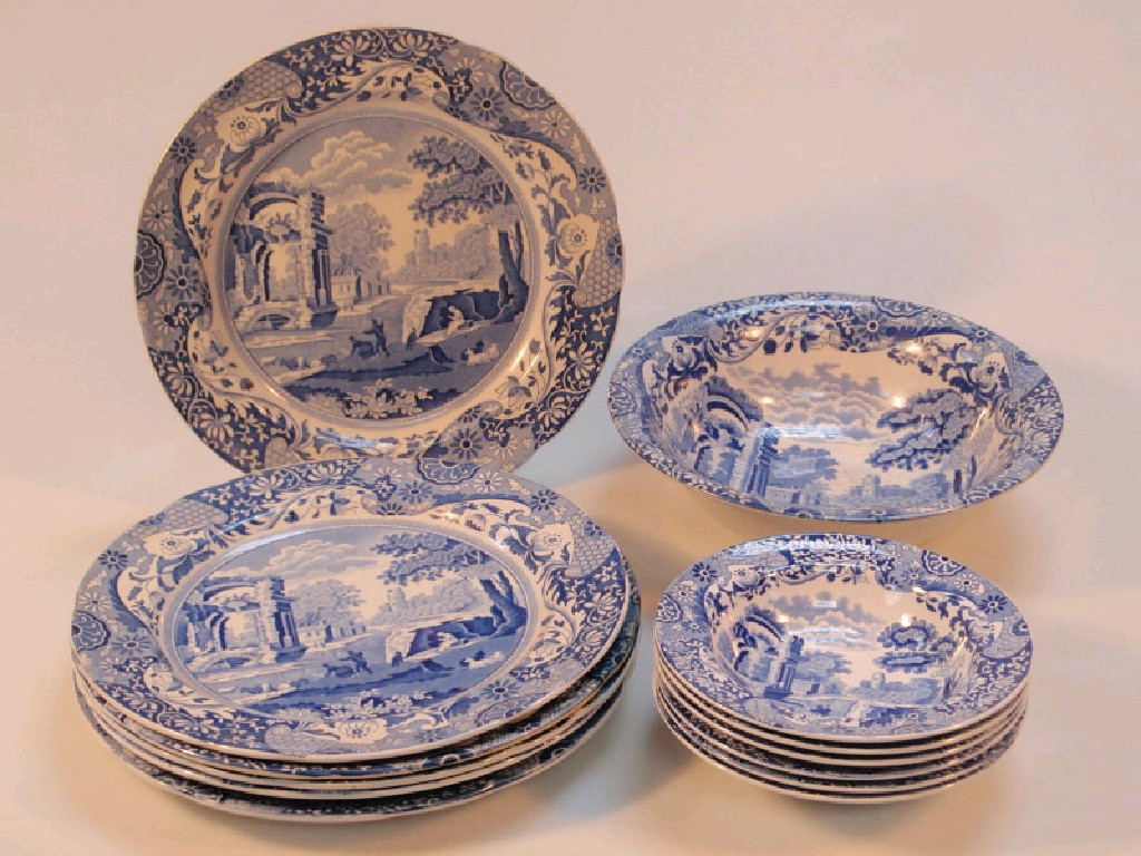 Appraisal: Copeland Spode's Italian six dinner plates fruit bowl and six