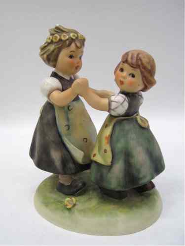 Appraisal: GERMAN HUMMEL PORCELAIN FIGURAL GROUP ''Spring Dance'' HUM I TM-