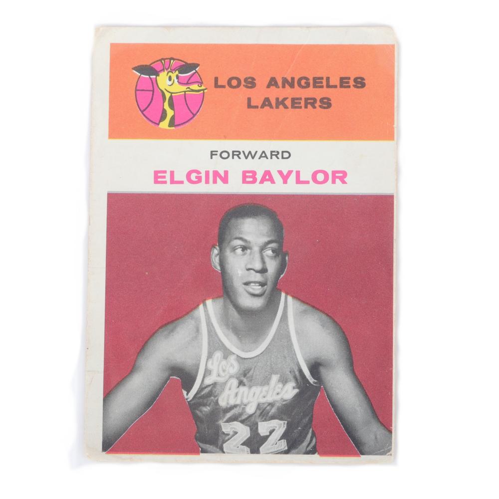 Appraisal: FLEER ELGIN BAYLOR ROOKIE BASKETBALL CARD Fleer Elgin Baylor Rookie