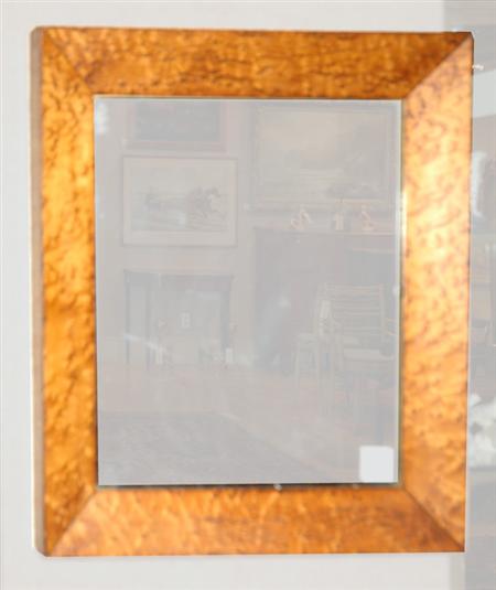 Appraisal: Figured Maple Mirror Estimate -