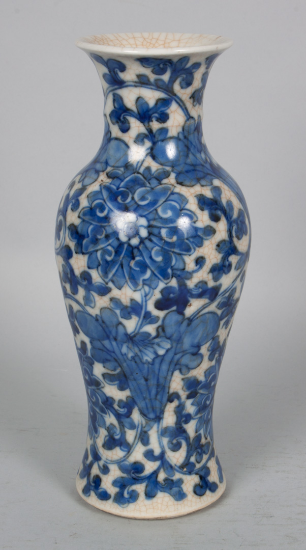 Appraisal: Chinese blue and white porcelain vase second half- th century