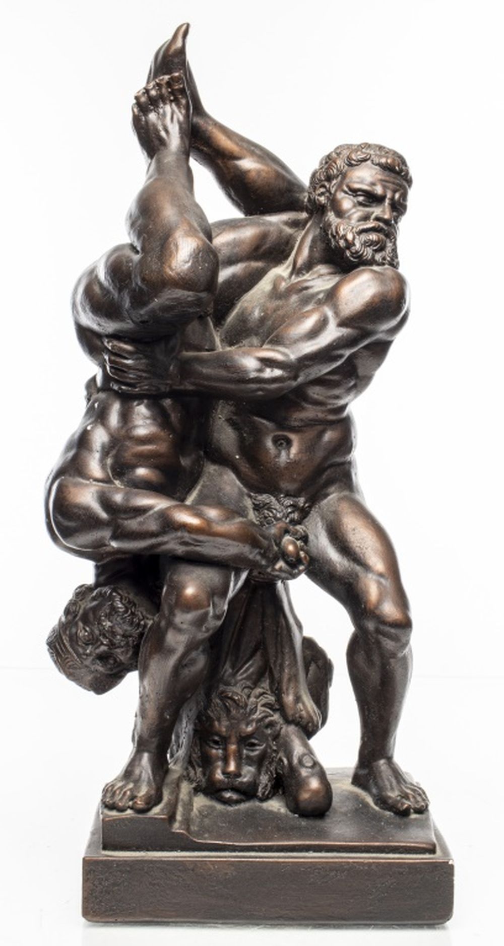 Appraisal: AFTER DE' ROSSI HERCULES DIOMEDES SCULPTURE After Vincenzo de' Rossi