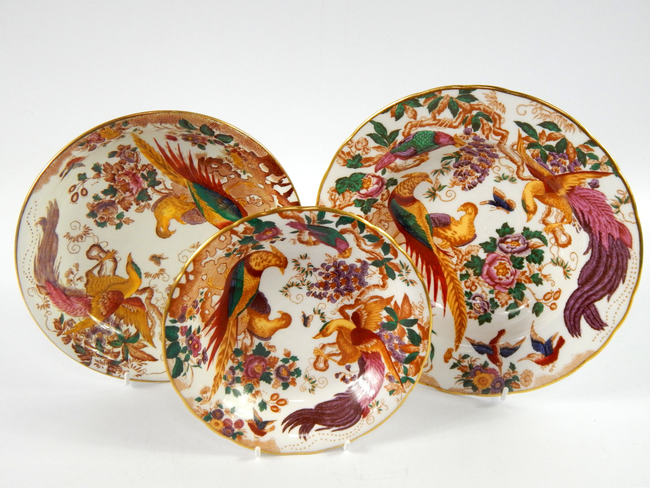 Appraisal: A group of Royal Crown Derby decorated in the Olde