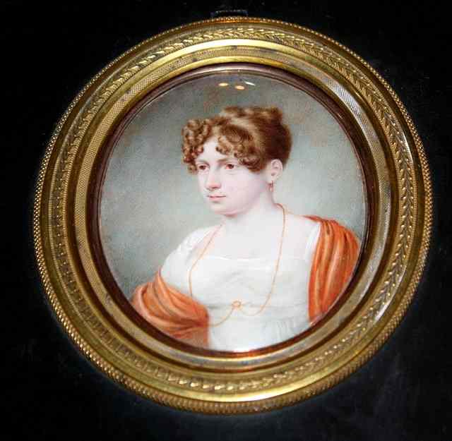 Appraisal: Attributed to George Engleheart - 'Portrait of Harriet nee Barnard