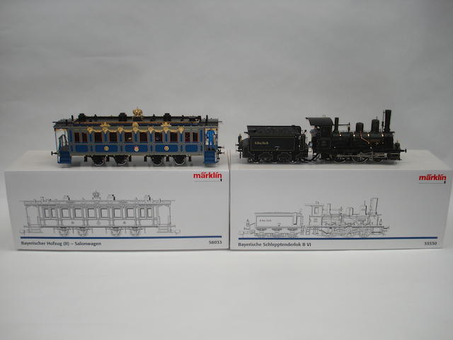 Appraisal: Marklin gauge I Bavarian Imperial locomotive 'Tristan' and coaches -