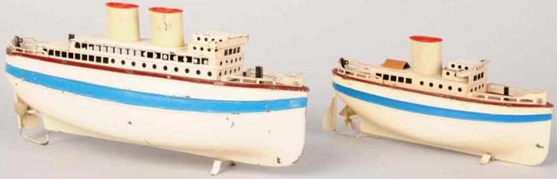 Appraisal: Lot of Fleischmann Clockwork Ocean Liner Boats German Life boats