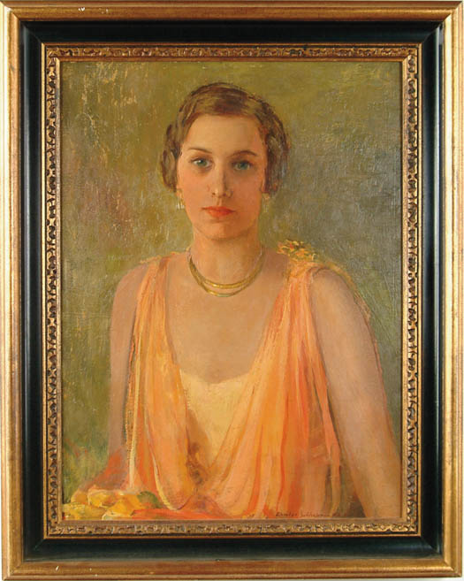 Appraisal: CHARLES SHEPARD CHAPMAN American - ORANGE AND GOLD Oil on