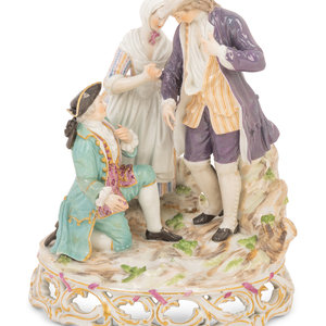 Appraisal: A Meissen Porcelain Figural Group of Laurette Modeled by Michel