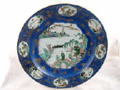 Appraisal: An th th c Chinese ceramic dish in the famille