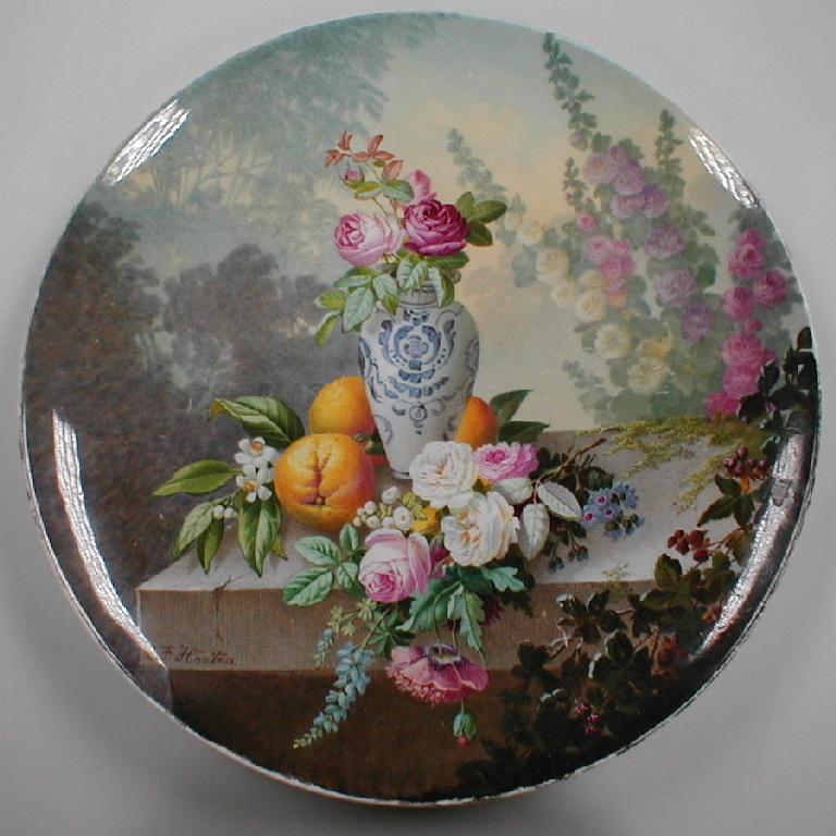 Appraisal: A Copeland cabinet plate by C F Hurten a hand