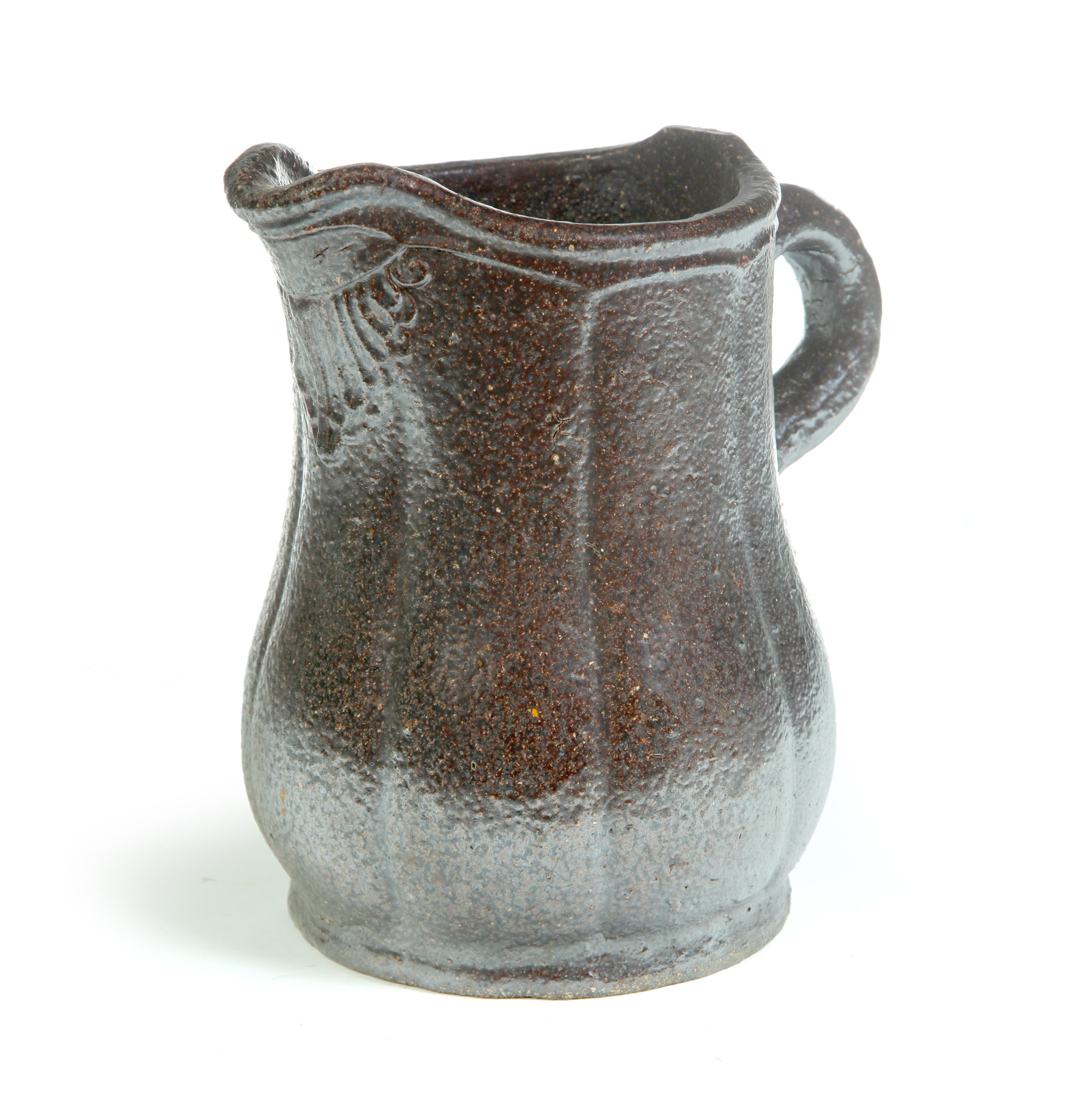 Appraisal: AMERICAN SEWERTILE PITCHER Late th-early th century Acanthus leaf spout