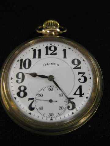 Appraisal: Illinois Railroad Pocketwatch jewels Bunn special model scarce swing out