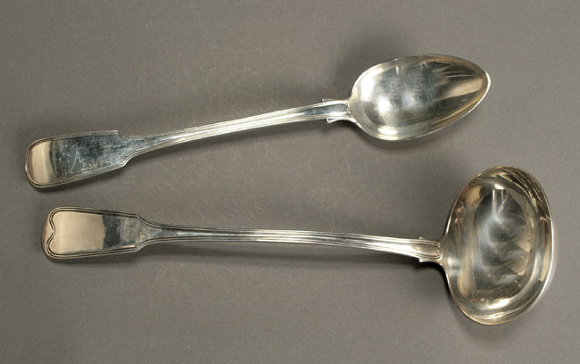 Appraisal: George III Silver Soup Ladle and an Early Victorian Silver