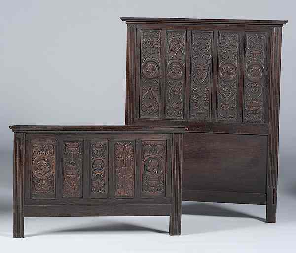 Appraisal: Continental Carved Bed Europe probably France late th century A