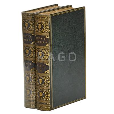 Appraisal: AESOP TWO VOLUME SET The Fables of Aesop John Stockdale