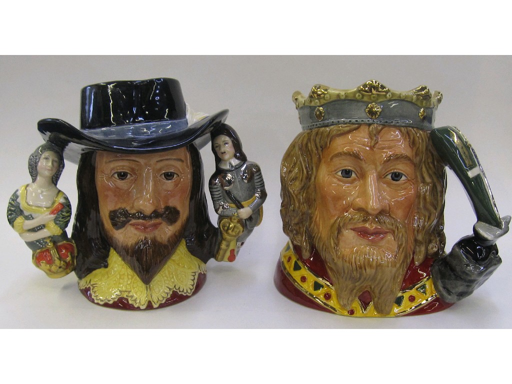 Appraisal: Two Royal Doulton character jugs King Charles I D and