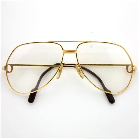 Appraisal: Gold Filled Aviater Sunglass Frames Cartier Estimate -