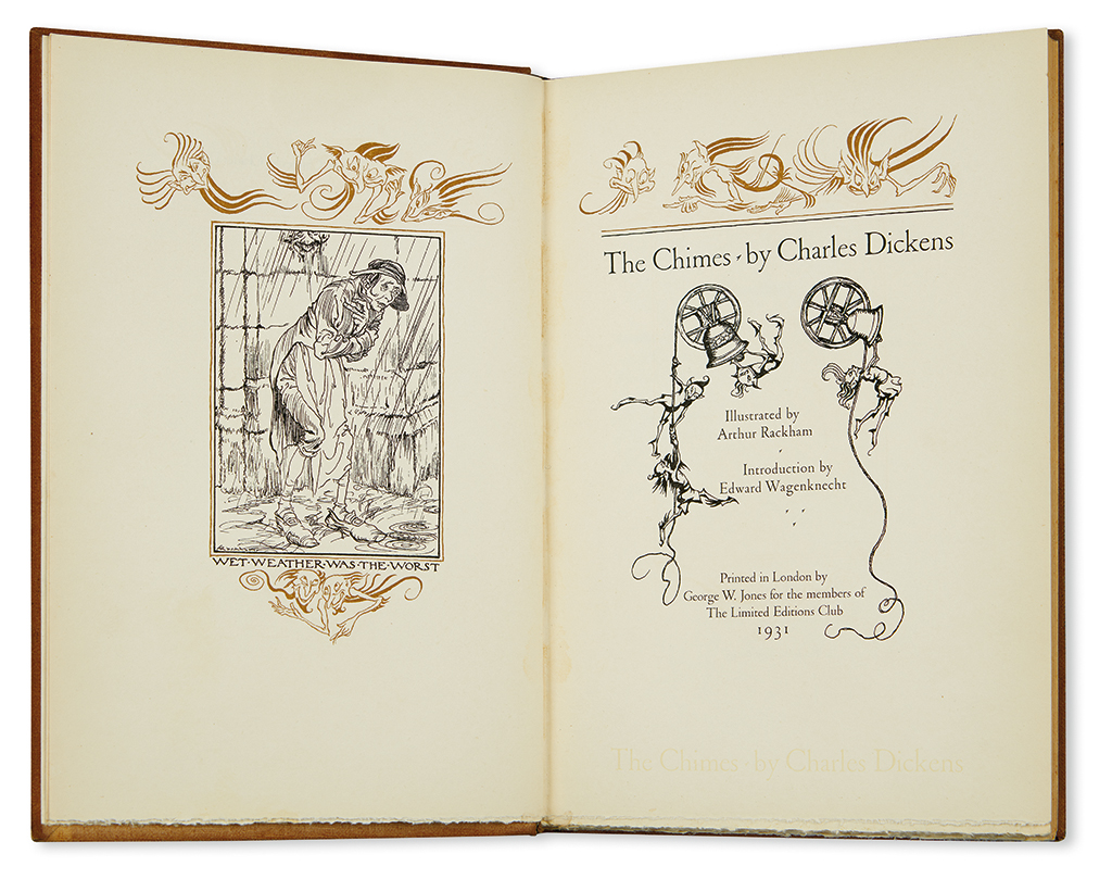 Appraisal: DICKENS CHARLES The Chimes Text and illustrations by Arthur Rackham