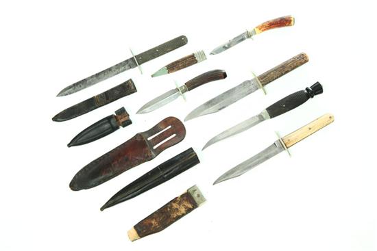 Appraisal: SIX KNIVES European late th- th century Three dirks two