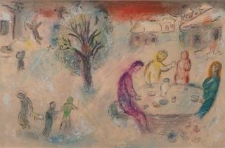 Appraisal: MARC CHAGALL Russian French MARC CHAGALL Russian French - Le